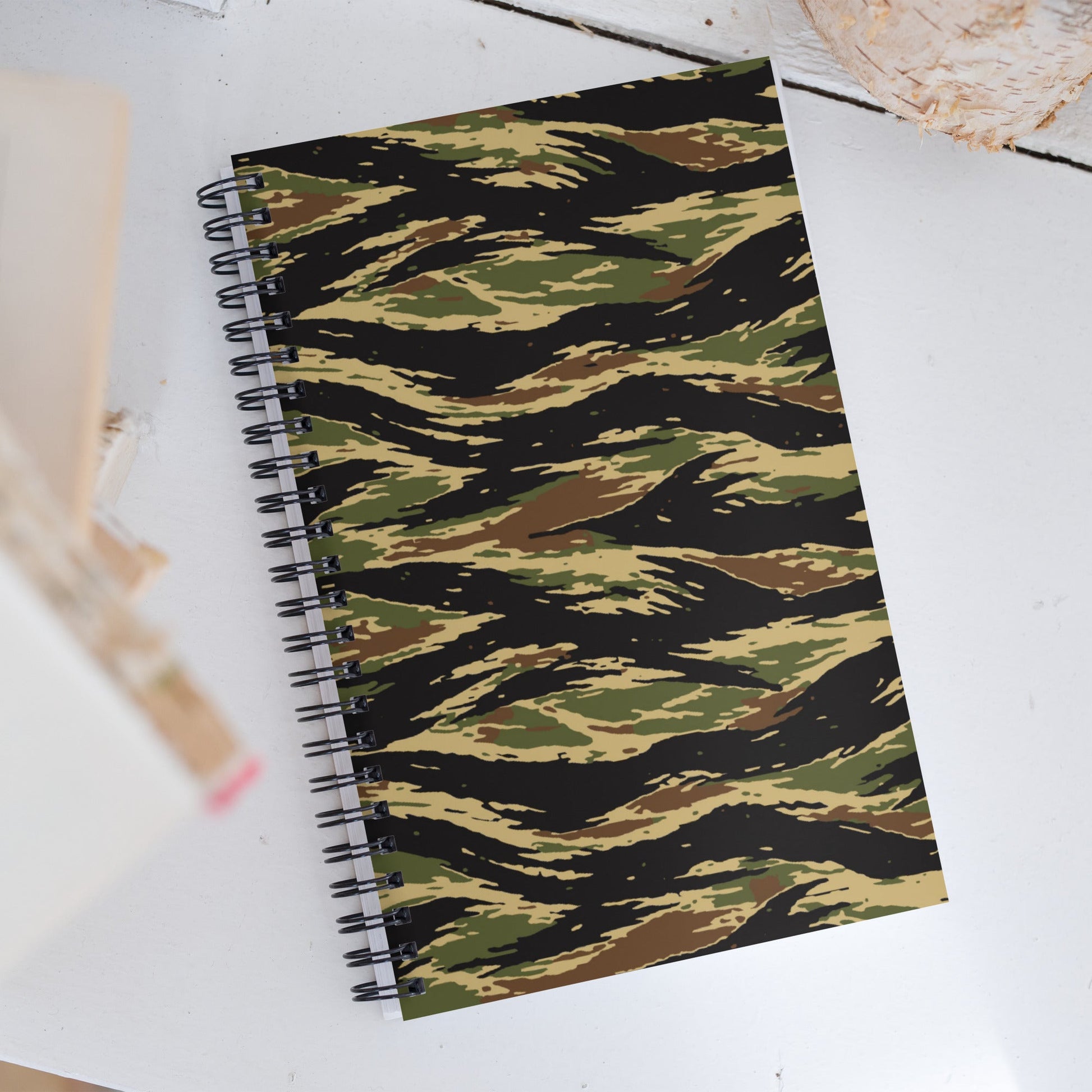 South Vietnamese Early War Tiger Stripe CAMO Spiral Notebook