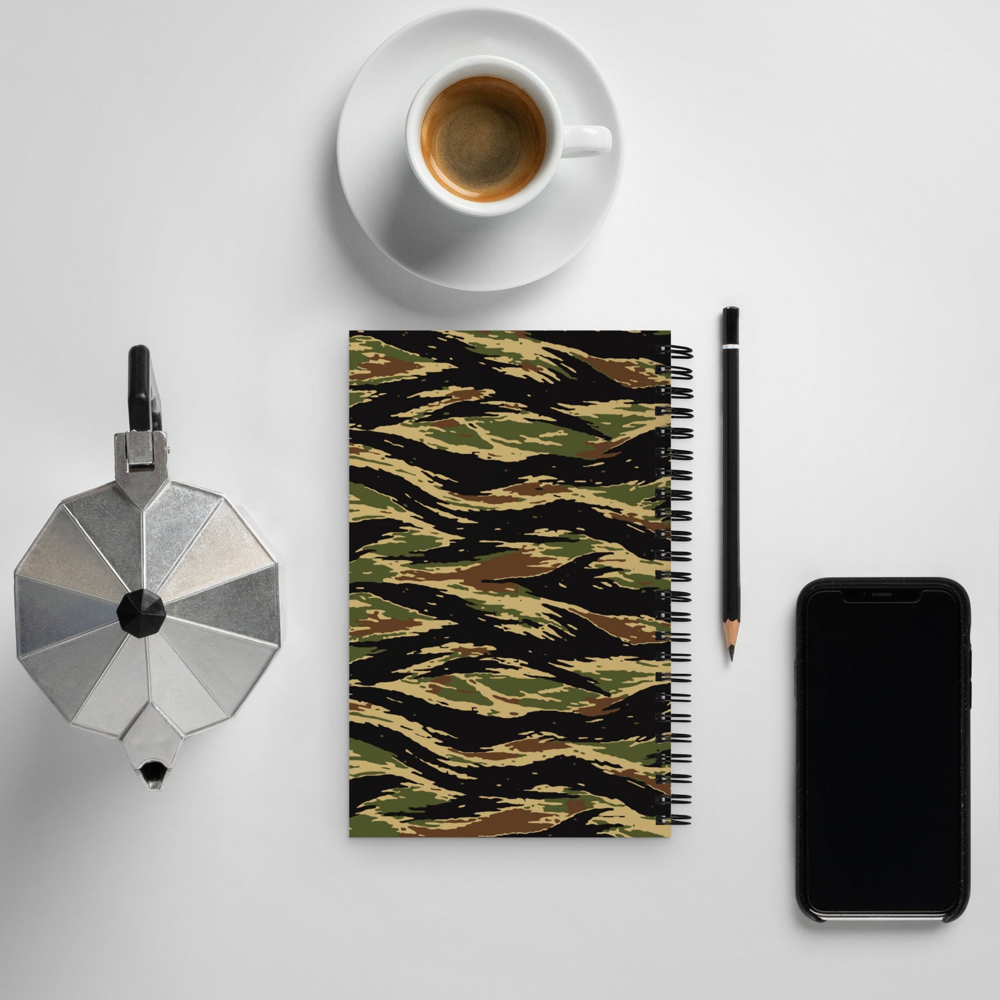 South Vietnamese Early War Tiger Stripe CAMO Spiral Notebook