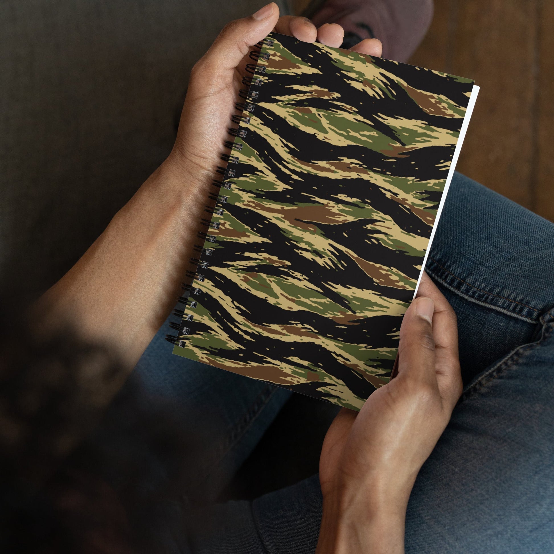 South Vietnamese Early War Tiger Stripe CAMO Spiral Notebook