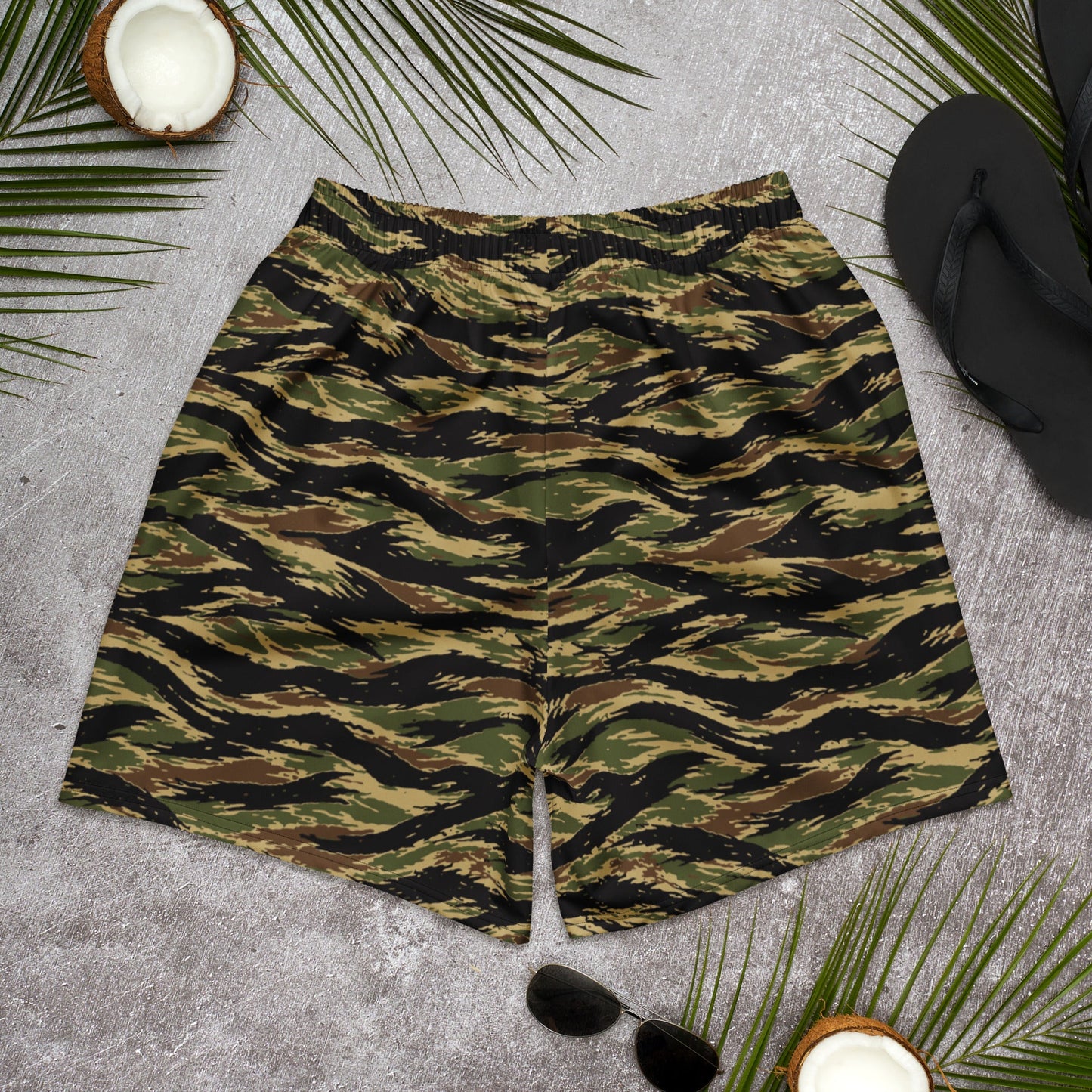South Vietnamese Early War Tiger Stripe CAMO Unisex Athletic Long Shorts