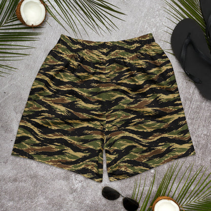 South Vietnamese Early War Tiger Stripe CAMO Unisex Athletic Long Shorts