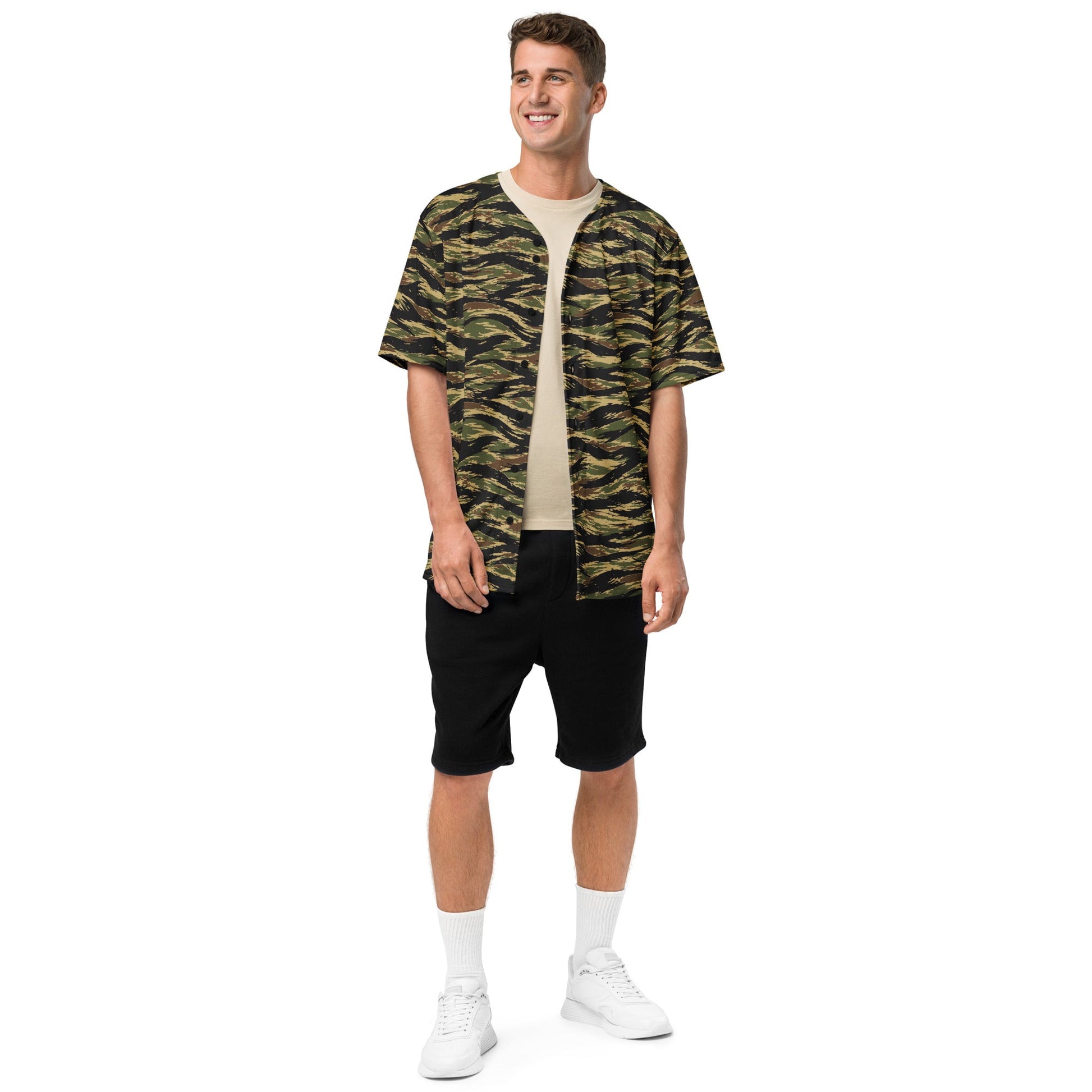 South Vietnamese Early War Tiger Stripe CAMO Unisex Baseball Jersey