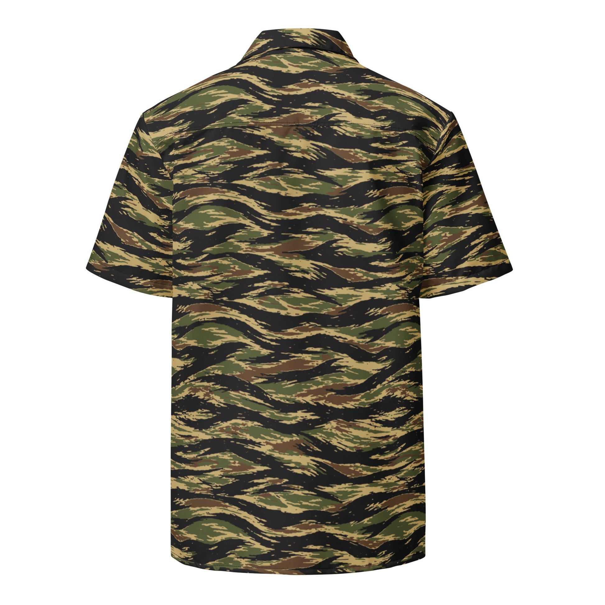 South Vietnamese Early War Tiger Stripe CAMO Unisex Short-Sleeve Button Shirt