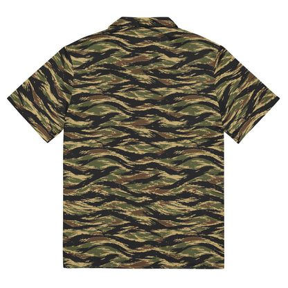 South Vietnamese Early War Tiger Stripe CAMO Unisex Short-Sleeve Button Shirt