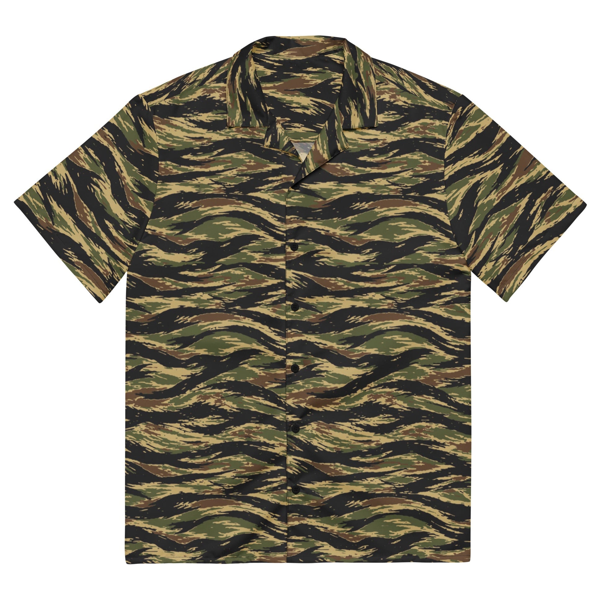 South Vietnamese Early War Tiger Stripe CAMO Unisex Short-Sleeve Button Shirt