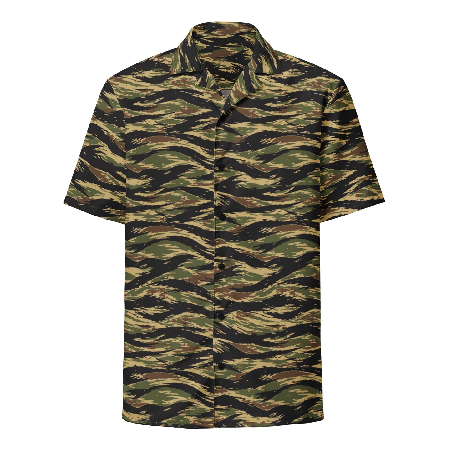 South Vietnamese Early War Tiger Stripe CAMO Unisex Short-Sleeve Button Shirt