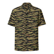 Tiger Stripe Early War CAMO Unisex Short-Sleeve Button Shirt - Button-Up