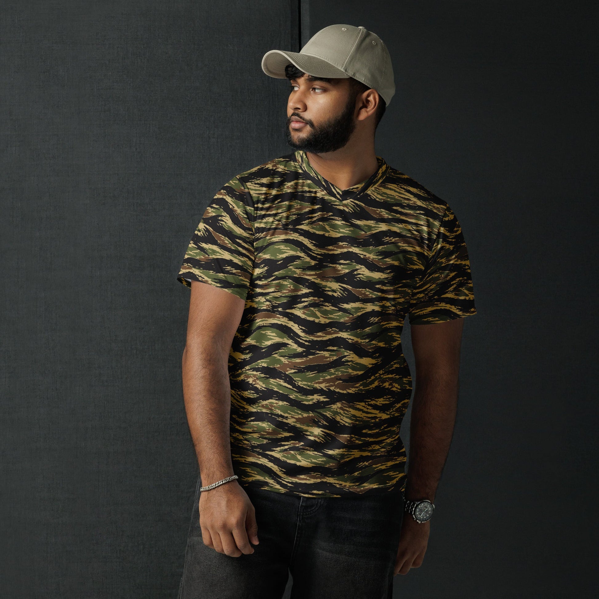 South Vietnamese Early War Tiger Stripe CAMO Unisex Sports Jersey