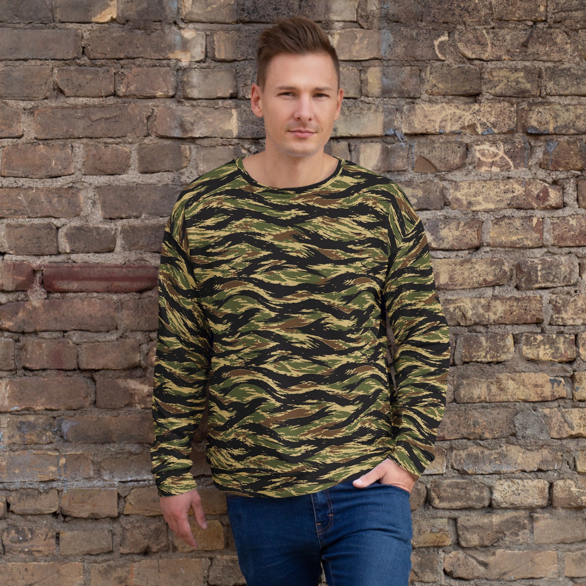 South Vietnamese Early War Tiger Stripe CAMO Unisex Sweatshirt - 2XS