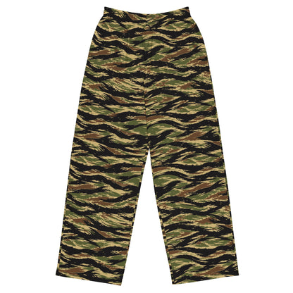 South Vietnamese Early War Tiger Stripe CAMO Unisex Wide-Leg Leisure Pants - 2XS