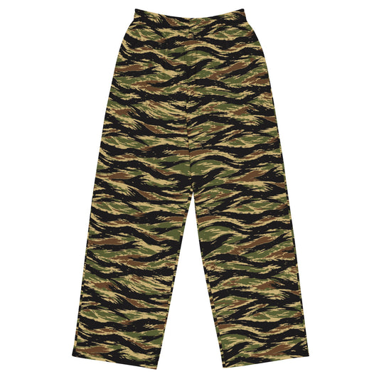 South Vietnamese Early War Tiger Stripe CAMO Unisex Wide-Leg Leisure Pants - 2XS