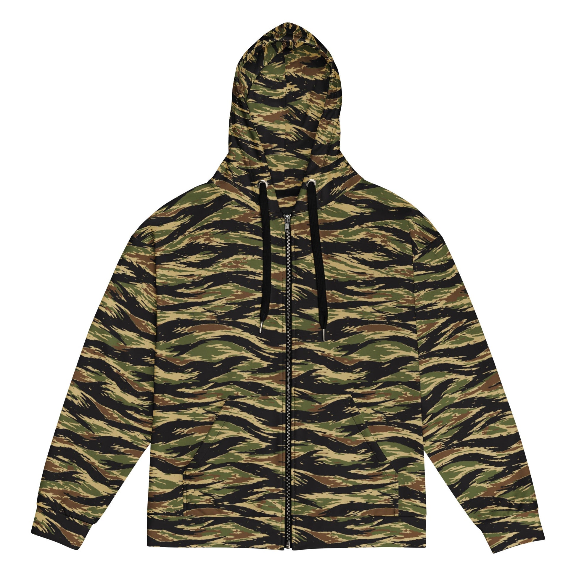 South Vietnamese Early War Tiger Stripe CAMO Unisex Zip Hoodie - 2XS