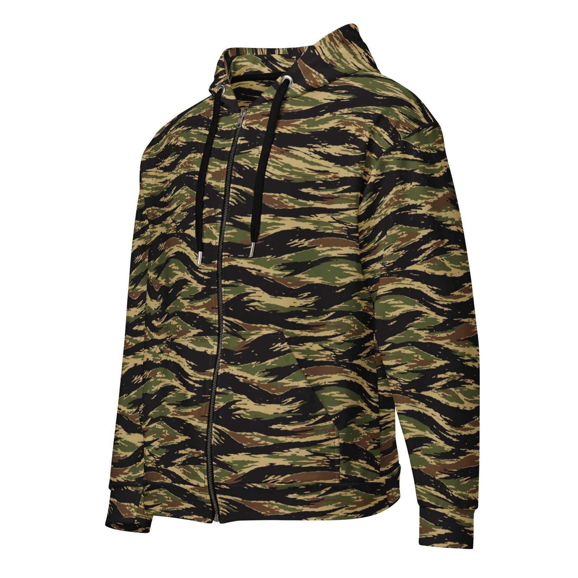 South Vietnamese Early War Tiger Stripe CAMO Unisex Zip Hoodie
