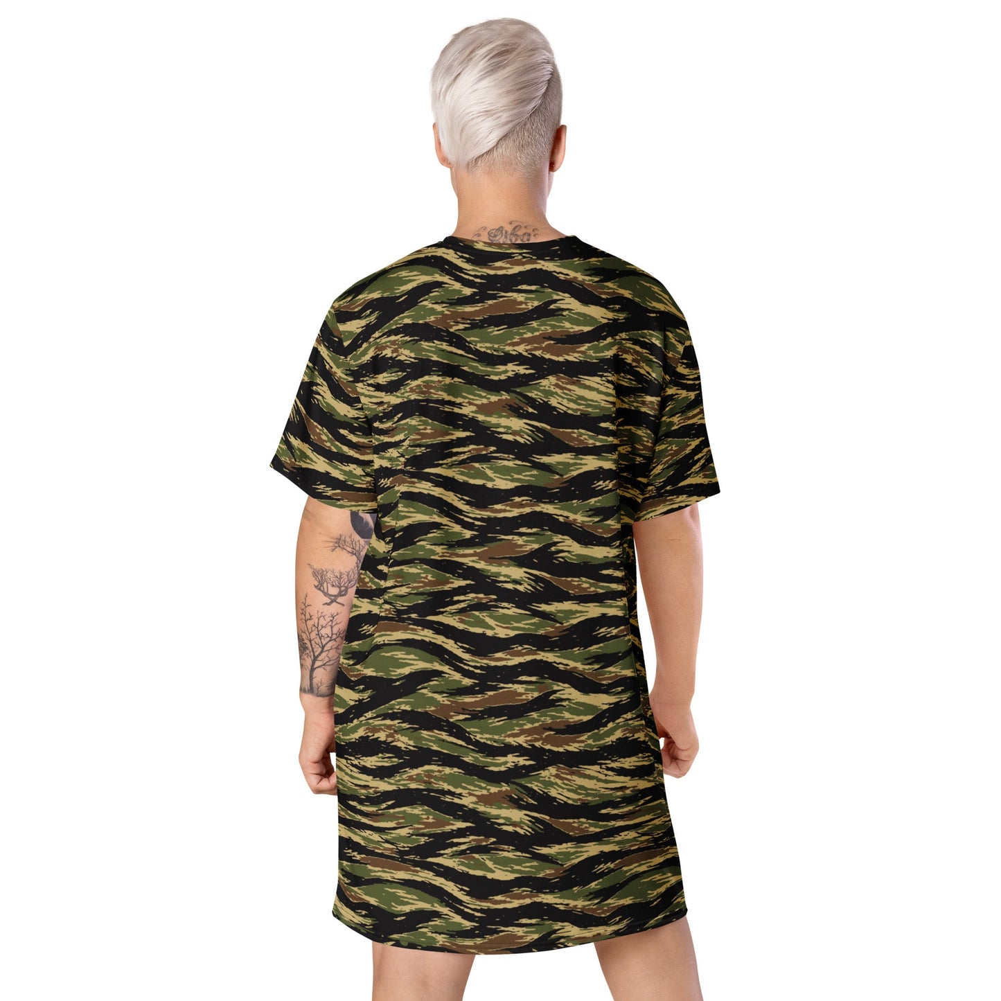 South Vietnamese Early War Tiger Stripe CAMO Womens T-Shirt Dress