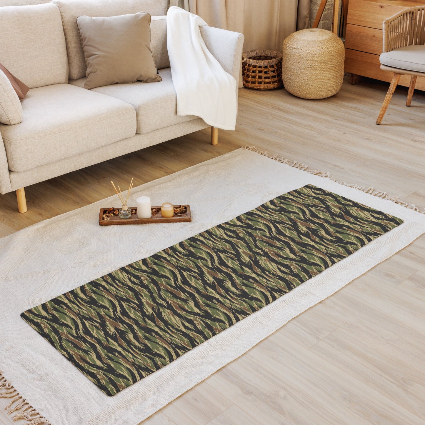 South Vietnamese Early War Tiger Stripe CAMO Yoga Mat