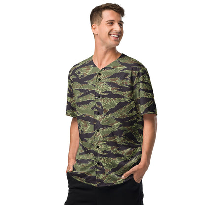 South Vietnamese Marine Corps Tiger Stripe CAMO baseball jersey - Baseball Jerseys