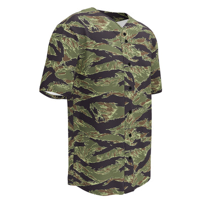 South Vietnamese Marine Corps Tiger Stripe CAMO baseball jersey - Baseball Jerseys