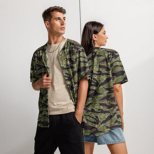 Tiger Stripe Vietnam Marine CAMO Unisex Baseball Jersey - 2XS