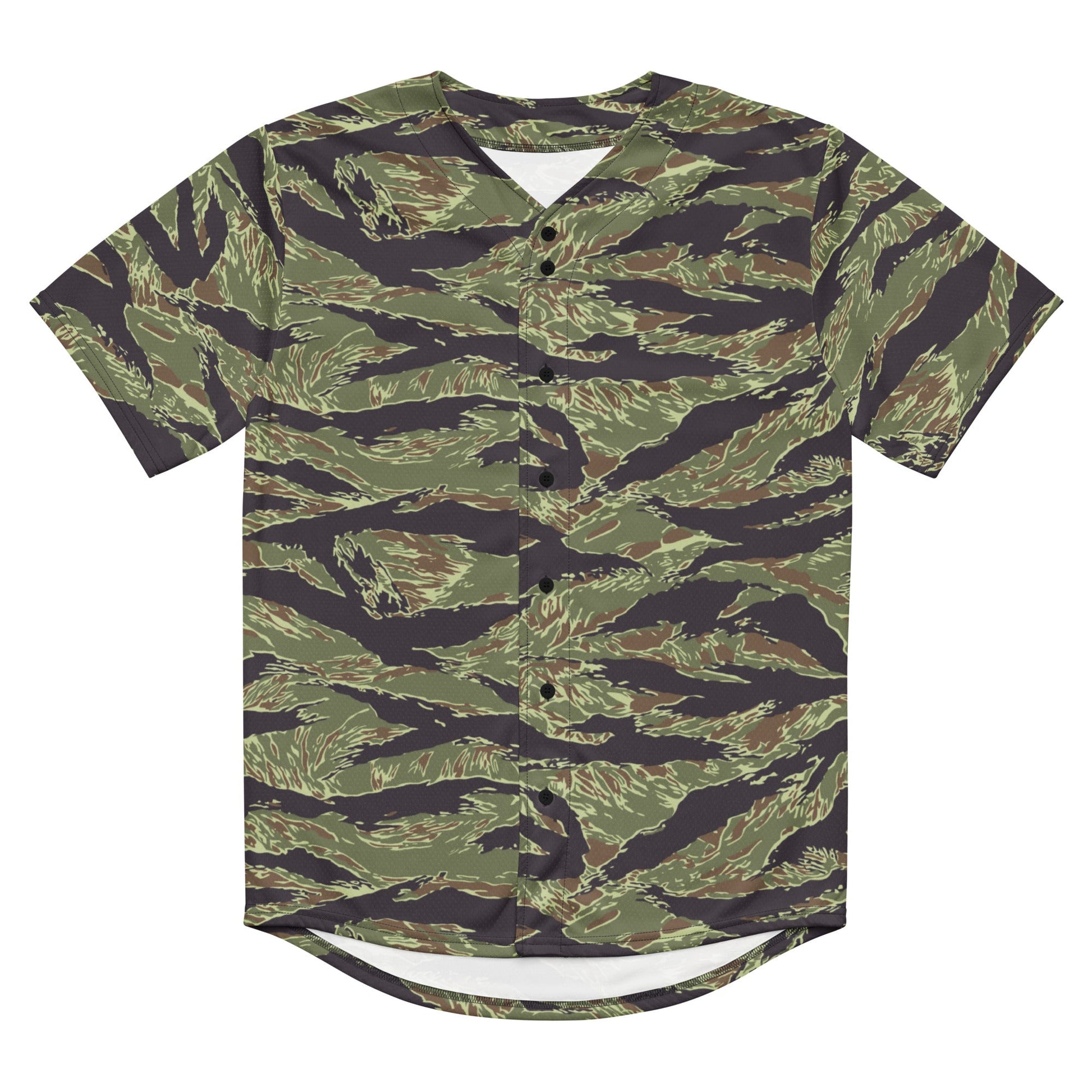 South Vietnamese Marine Corps Tiger Stripe CAMO baseball jersey - Baseball Jerseys