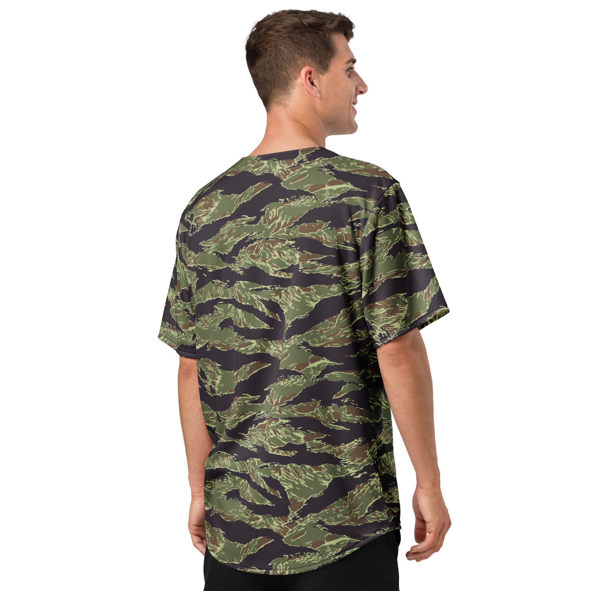 South Vietnamese Marine Corps Tiger Stripe CAMO baseball jersey - Baseball Jerseys
