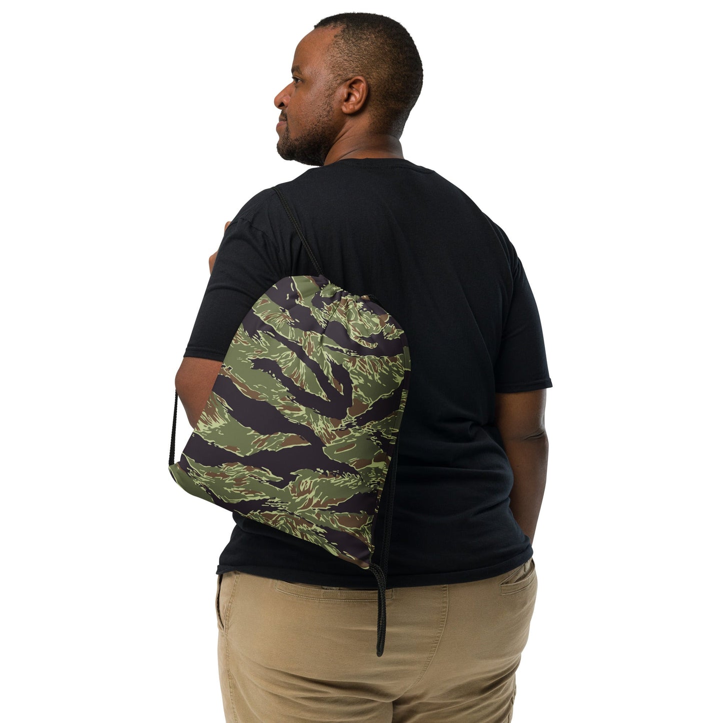 South Vietnamese Marine Corps Tiger Stripe CAMO Drawstring Bag - Bags