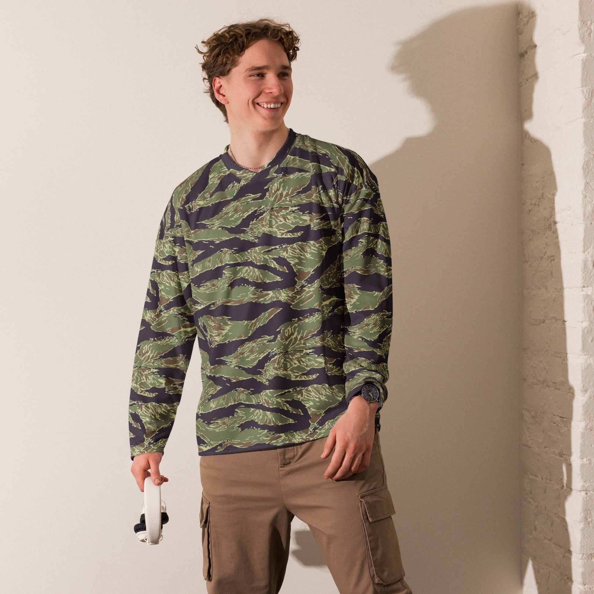 South Vietnamese Marine Corps Tiger Stripe CAMO hockey fan jersey - Hockey Jerseys