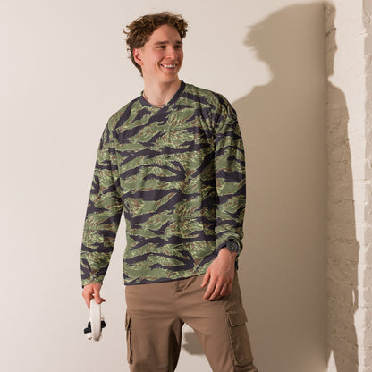 South Vietnamese Marine Corps Tiger Stripe CAMO hockey fan jersey - Hockey Jerseys