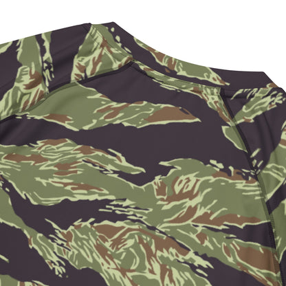 South Vietnamese Marine Corps Tiger Stripe CAMO Mens Short-Sleeve Rash Guard - Short-sleeve Guards