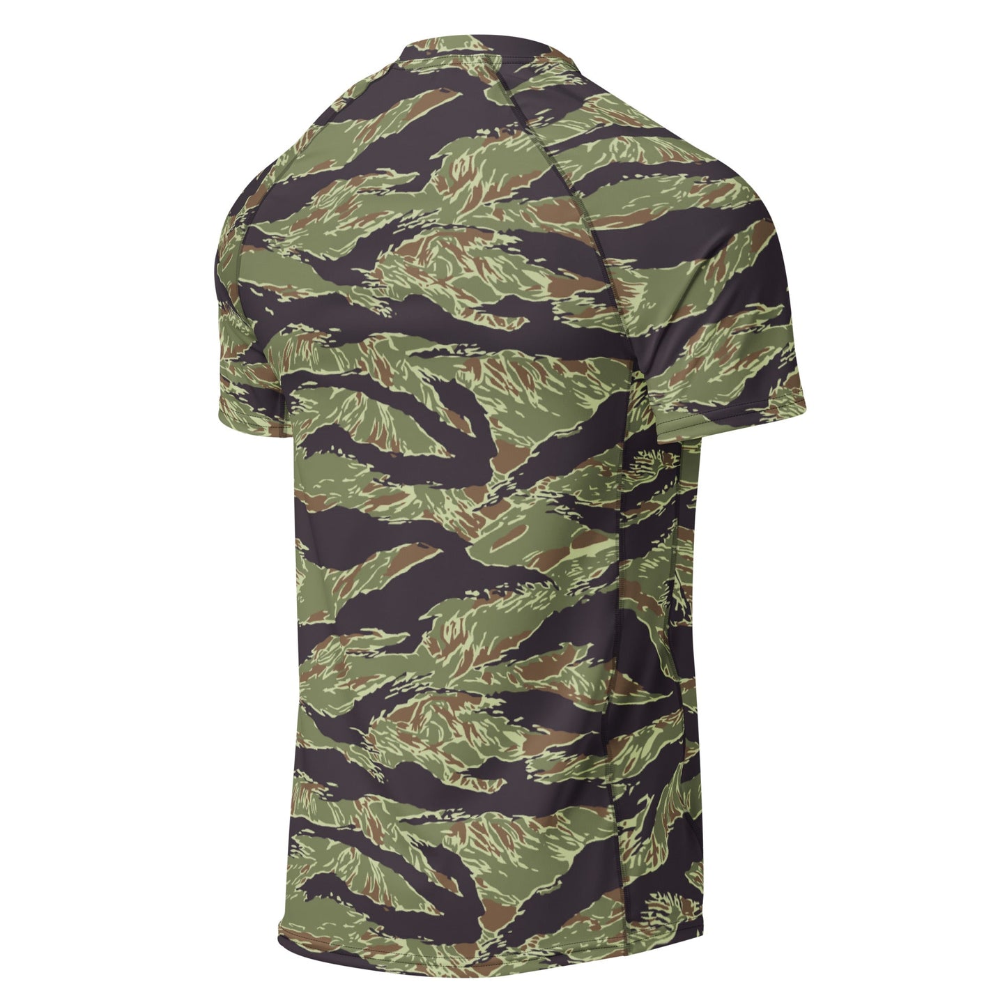 South Vietnamese Marine Corps Tiger Stripe CAMO Mens Short-Sleeve Rash Guard - Short-sleeve Guards