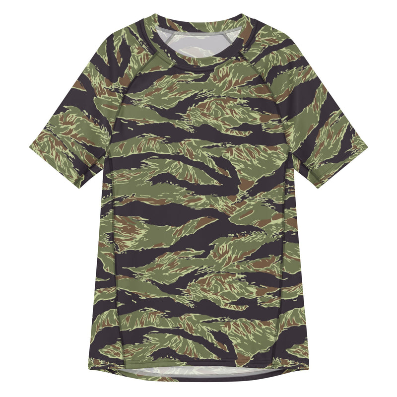 Tiger Stripe Vietnam Marine CAMO Mens Short-Sleeve Rash Guard - 2XS - SS