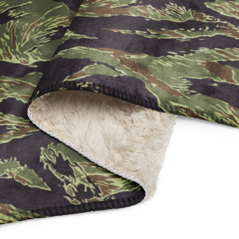 Tiger Stripe Vietnam Marine CAMO Sherpa Blanket