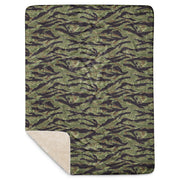 Tiger Stripe Vietnam Marine CAMO Sherpa Blanket
