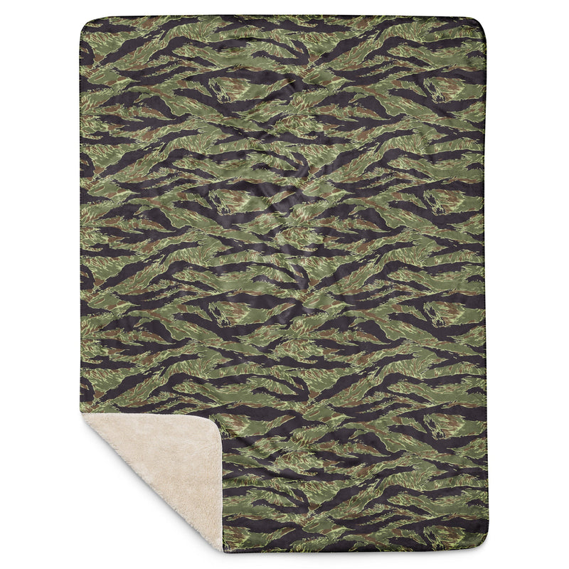 Tiger Stripe Vietnam Marine CAMO Sherpa Blanket