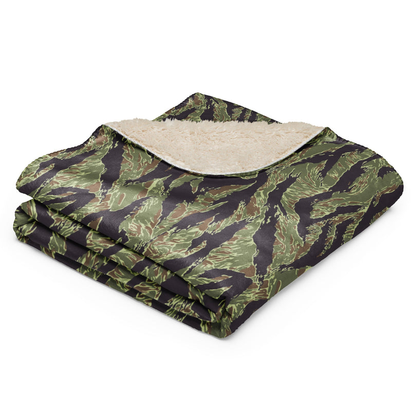 Tiger Stripe Vietnam Marine CAMO Sherpa Blanket
