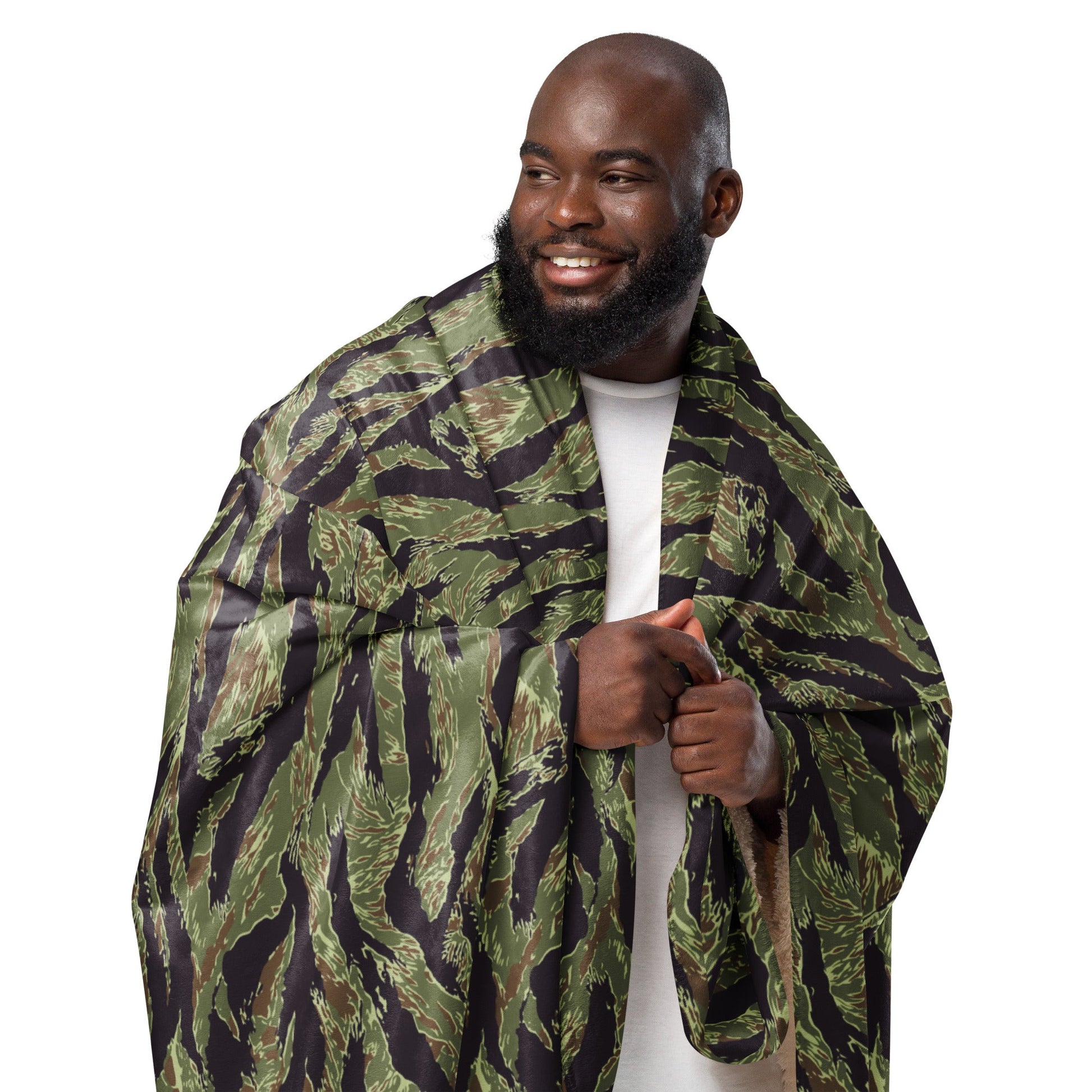 South Vietnamese Marine Corps Tiger Stripe CAMO Sherpa Blanket