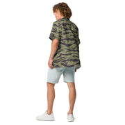 Tiger Stripe Vietnam Marine CAMO Unisex Short-Sleeve Button Shirt