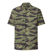 Tiger Stripe Vietnam Marine CAMO Unisex Short-Sleeve Button Shirt