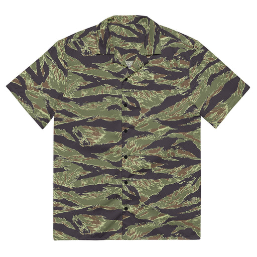 Tiger Stripe Vietnam Marine CAMO Unisex Short-Sleeve Button Shirt - 2XS - Button-Up
