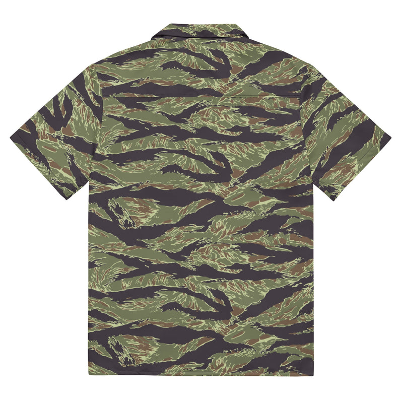 Tiger Stripe Vietnam Marine CAMO Unisex Short-Sleeve Button Shirt
