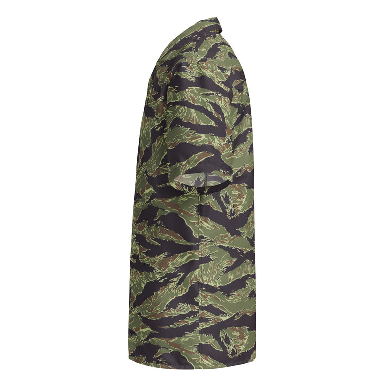 Tiger Stripe Vietnam Marine CAMO Unisex Short-Sleeve Button Shirt