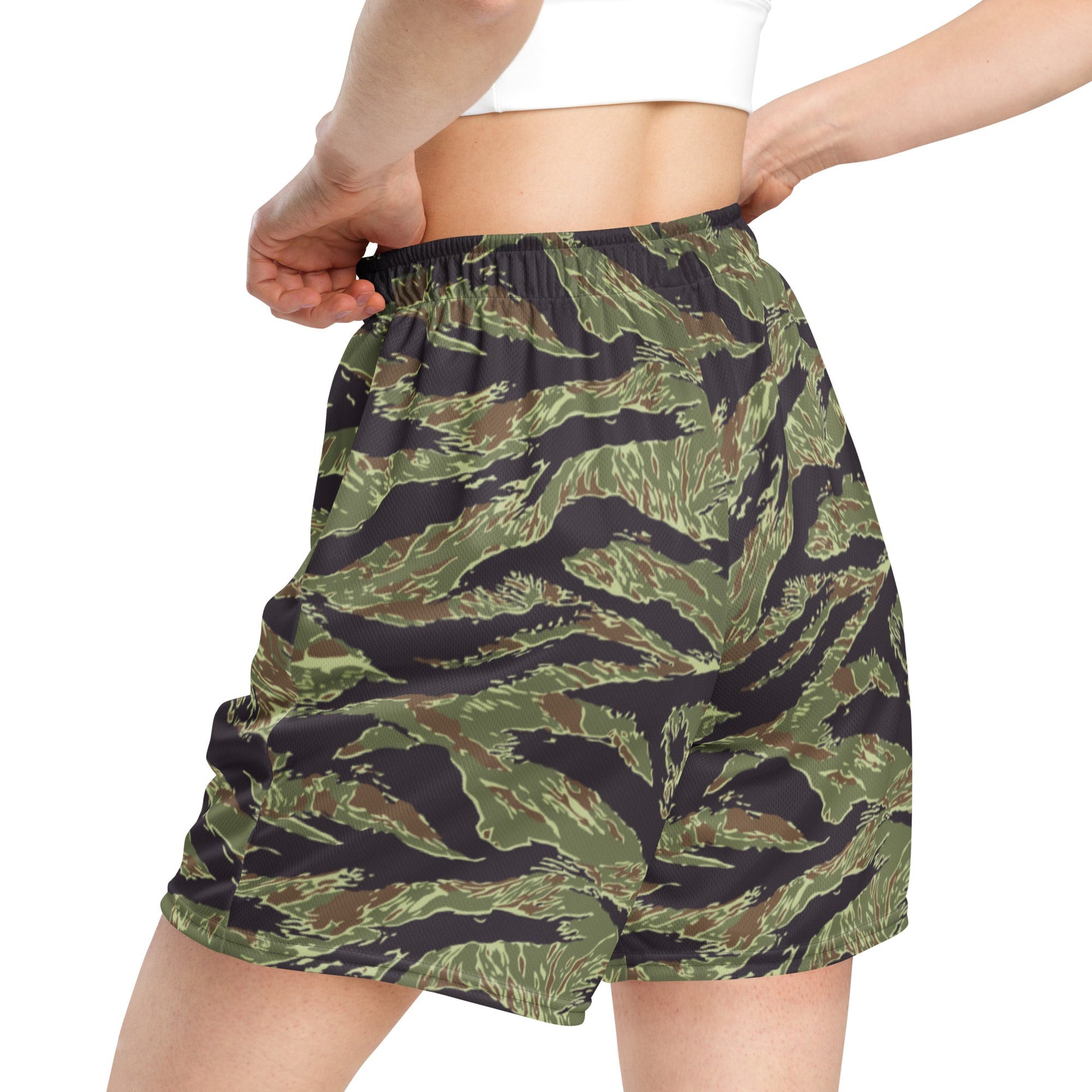 South Vietnamese Marine Corps Tiger Stripe CAMO Unisex Mesh Shorts