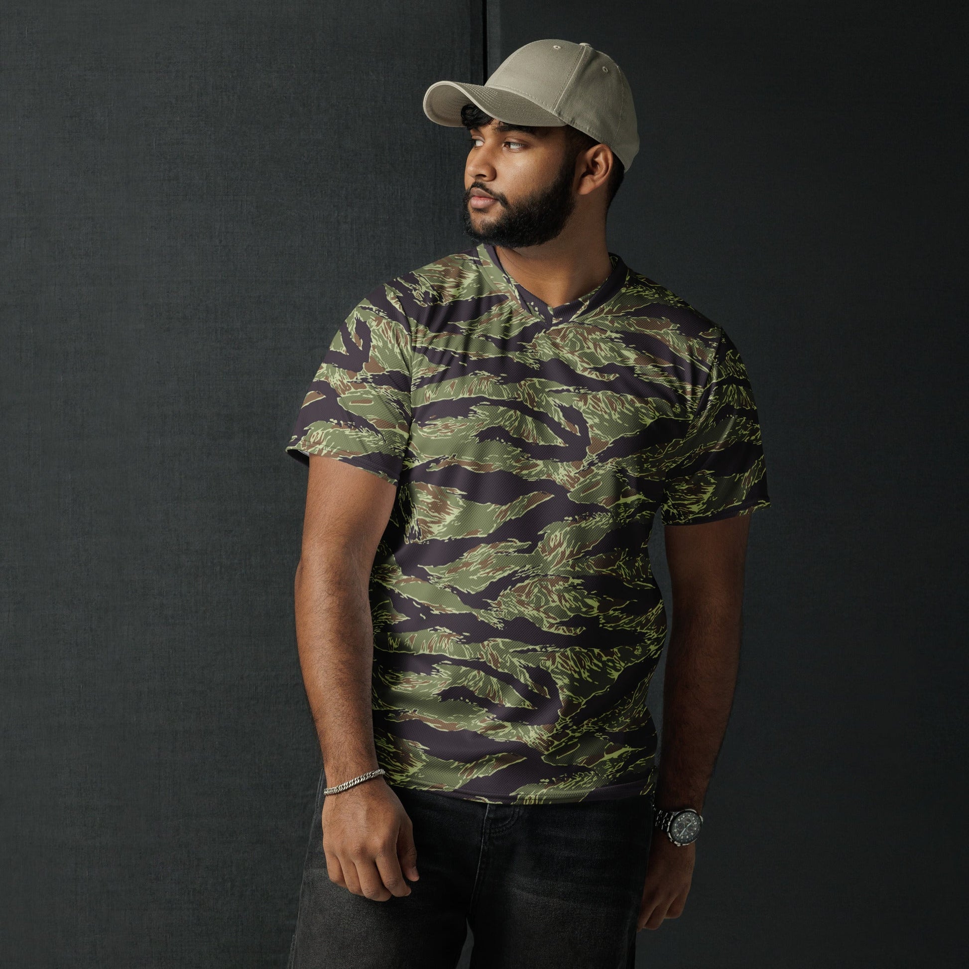 South Vietnamese Marine Corps Tiger Stripe CAMO unisex sports jersey - Sports Jerseys