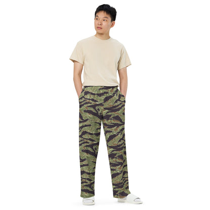 South Vietnamese Marine Corps Tiger Stripe CAMO Unisex Wide-Leg Leisure Pants