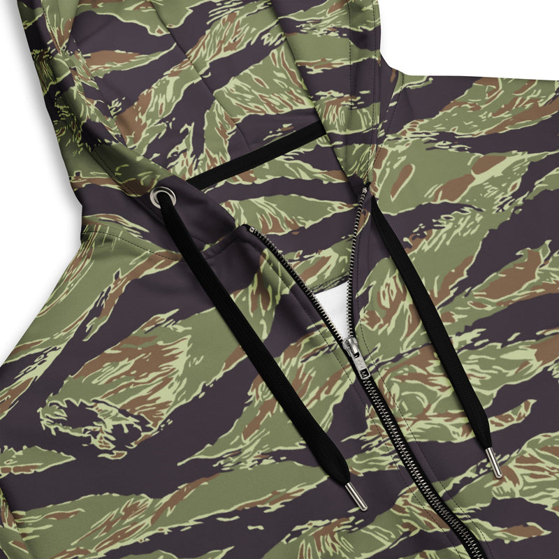Tiger Stripe Vietnam Marine CAMO Unisex Zip Hoodie