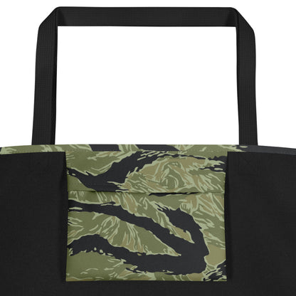 South Vietnamese Sea Wave Tiger Stripe CAMO Large Tote Bag
