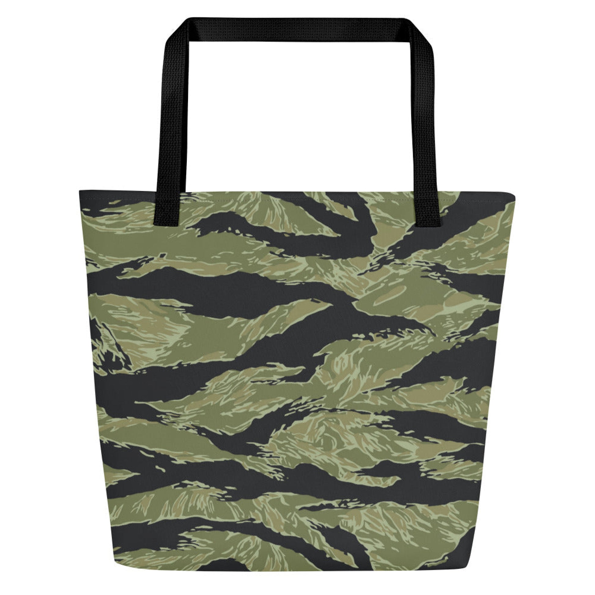 South Vietnamese Sea Wave Tiger Stripe CAMO Large Tote Bag