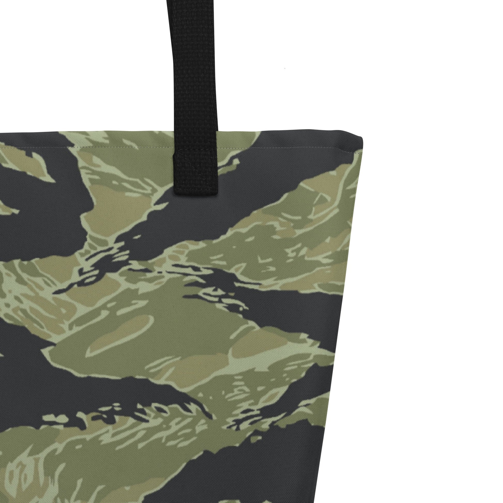 South Vietnamese Sea Wave Tiger Stripe CAMO Large Tote Bag