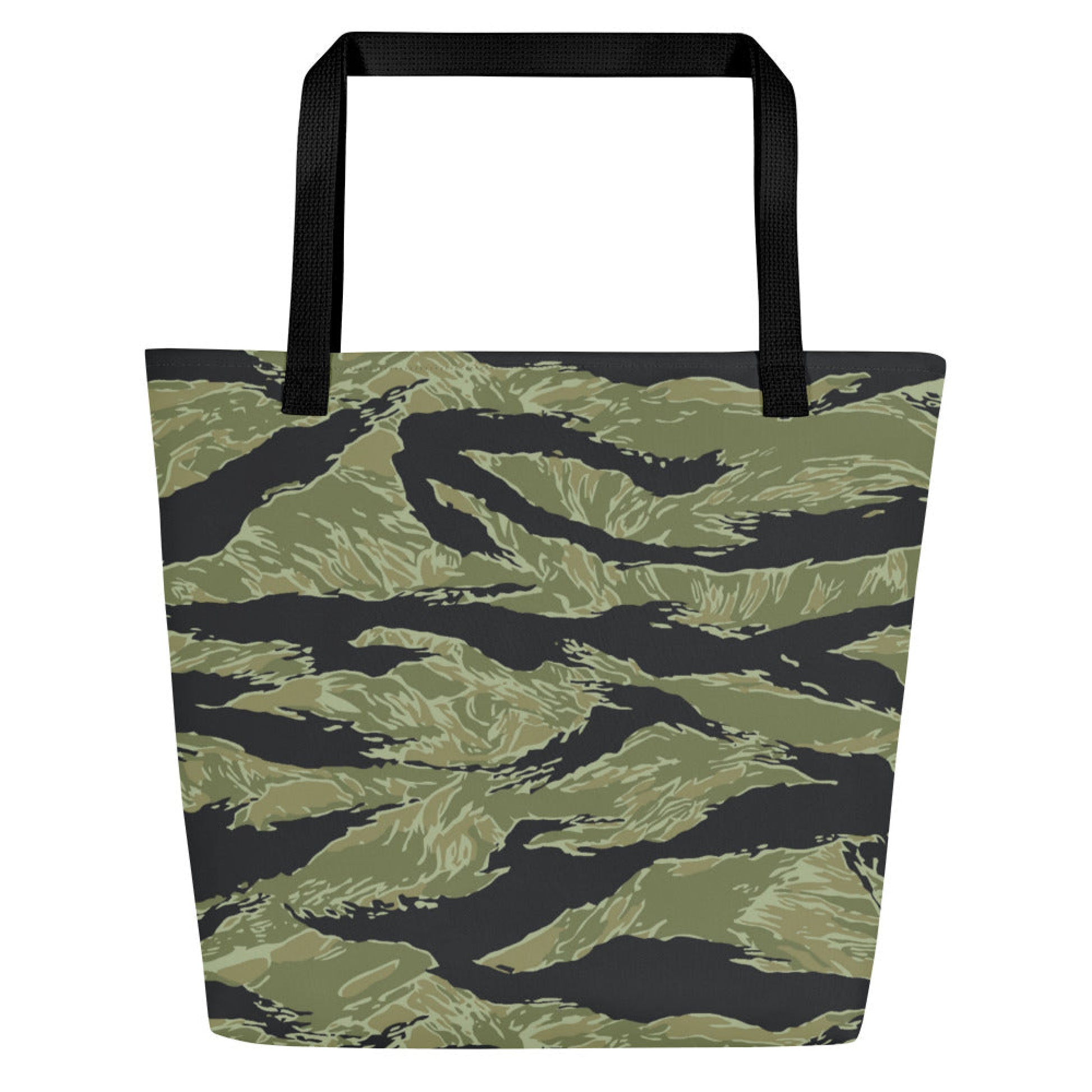 South Vietnamese Sea Wave Tiger Stripe CAMO Large Tote Bag