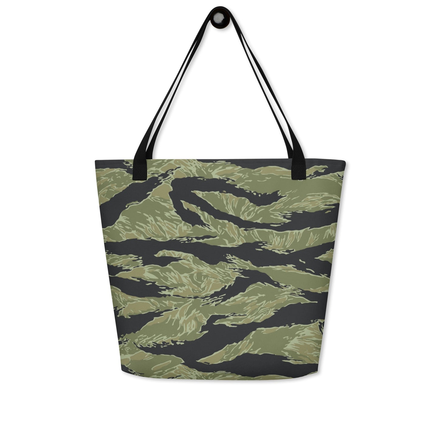 South Vietnamese Sea Wave Tiger Stripe CAMO Large Tote Bag