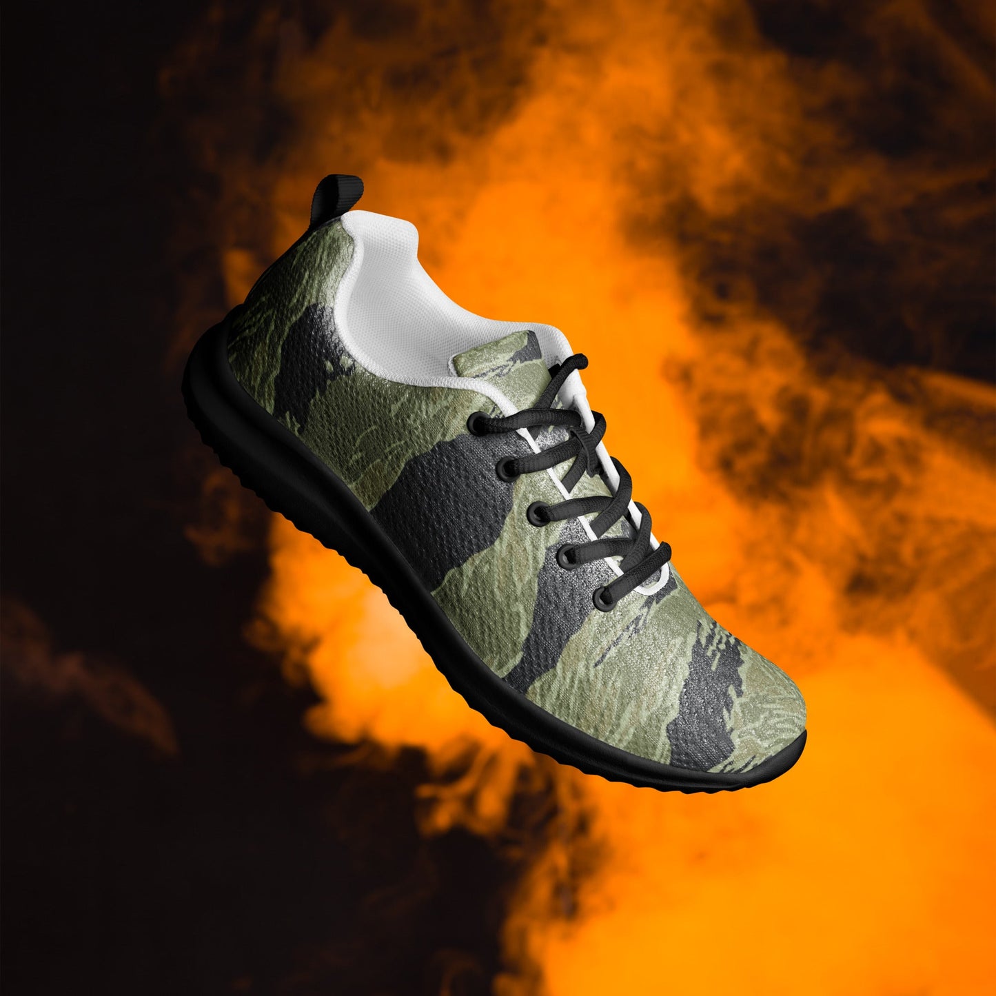 South Vietnamese Sea Wave Tiger Stripe CAMO Mens Athletic Shoes